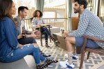 Hot Sox Men's Fun Pop Culture & Celebration Socks-1 Pair Pack-Cool & Funny Novelty Gifts, Happy Me Day Crew (Black), 6-12