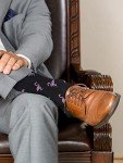 KONY Men's Funny Patterned Socks - Cotton Fun and Cool Casual Dress Crew Socks 4 Pack (Shoe Size 9-12) (Marine Animal)