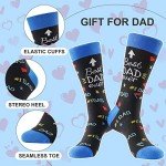 BONANGEL Dad Socks Mens Funny Novelty Crazy Funky Socks Best Gifts for Father’s Day Birthday Christmas from Daughter Son