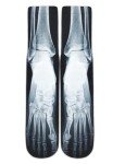 Benefeet Sox Mens Funny Crazy Novelty Socks Halloween Socks Cool Ugly X Ray Anatomy Weird Socks Women Girl Funky 3D Print Patterned Calf High Crew Socks Boys Youth Basketball Athletic Tube Socks X-ray
