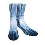 Benefeet Sox Mens Funny Crazy Novelty Socks Halloween Socks Cool Ugly X Ray Anatomy Weird Socks Women Girl Funky 3D Print Patterned Calf High Crew Socks Boys Youth Basketball Athletic Tube Socks X-ray