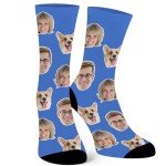Laffyett Custom Socks with Photos, Personalized Novelty Socks, Customized Pictures Socks for Men, Unisex Adults, X-Small-X-Large, Colorful Fun Gift, 1 Count