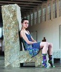 Blue Q Socks, Women's Crew, I'm A Delicate F--king Flower Women's shoe size 5-10(One size)