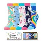 Novelty Socks for Girls Silly Crazy Kids Socks, Funny Gifts for Girls Kids Gifts 7-9 Years Old, Christmas Stocking Stuffers