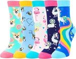 Novelty Socks for Girls Silly Crazy Kids Socks, Funny Gifts for Girls Kids Gifts 7-9 Years Old, Christmas Stocking Stuffers