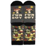 Fun Guy Mushroom Socks for Men and Women - Gift for Mushroom Lovers - unisex one size fits most