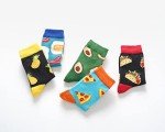 Crazy Socks for Kids Boys Socks 10-12 Years Old Silly Funny School Dress 6-8 Fun Pizza Sock Birthday Christmas Gift