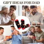 Lapogy Fathers Day Dad Gifts from Daughter Son Kids Wife,Birthday Gifts for Dad,Funny Socks Christmas Gifts,Stocking Stuffers