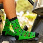 Lavley Funny Golf Socks for Men - They See Me Rolling, They Hating Golf Cart Socks - Unique Gift for Golfers, Dad, or Friends - Novelty Gifts for Him - One Size Fits Most