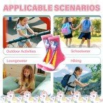 Anlisim Girls Kids Fashion Cotton Crew Cute Unicorn Shorty Socks 6 Pack Gift Stocking Stuffer (Unicorn-A, 5-8 Years Old)