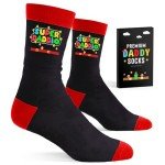 VICRAZY Father's Day Gifts From Daughter Or Son - Funny Dad Socks, Father Birthday Gift, Funny Socks For Men, Grandpa Father's Day Gift, Cool Gifts For Dads, Unique Present For Men