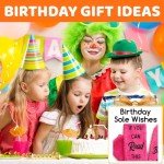 HAPPYPOP Birthday Gifts Ideas for Girls - Socks for 7-9 Year Old Big Kids, Crazy Funny Gifts for Daughter Niece, Cupcake Socks, Medium