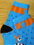 Jinei 10 Pairs Boys Socks with Monster Pattern Novelty Cartoon Socks Colorful Funny(4-7 Years Old)