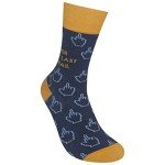 FUNATIC Per My Last Email - Funny Socks About Work for Men Women Adult | Best Job Related Gift Idea with Saying | Office Party Coworker Boss Friend Present | Middle Finger Meeting Attire Accessories