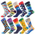 BONANGEL Fun Socks, Cool Cute Food Graphic Animal Novelty Crazy Funny Crew Dress Socks for Men