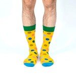BONANGEL Fun Socks, Cool Cute Food Graphic Animal Novelty Crazy Funny Crew Dress Socks for Men