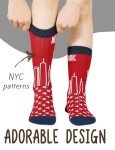 InnoBeta City Skyline Gifts, Gifts on Birthday and Christmas, One Size Crew Socks - New York
