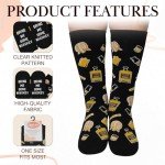 ZAGKOO Whiskey Socks for Men & Women – Funny Gag Gift for Wine & Whiskey Lovers – Retirement, Birthday, Christmas, Valentine’s Day Present