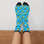 GJLNTRF Funny Yellow Duck Funny Novelty Socks Casual Athletic Crazy Cute Crew Socks For Women Men