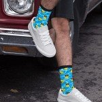 GJLNTRF Funny Yellow Duck Funny Novelty Socks Casual Athletic Crazy Cute Crew Socks For Women Men