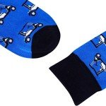 Moyel Golf Gifts for Men Golf Socks for Men Men's Funny Cotton Crew Socks, Novelty Cool Fun Funky Accessories On Birthday(4 Pairs)