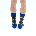 BONANGEL Fun Socks,Funny Socks for Men Novelty Crazy Crew Dress Socks,Cool Cute Food Graphic Animal Socks