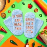 Funny Kid's Socks 7-9 Years - Fuzzy Taco Socks Mexican Socks Boys Girls, Taco Gifts Taco Lover Gifts