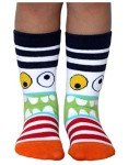 Jefferies Socks Little Boy's Monster Pattern Crew Socks 6 Pair Pack Sockshosiery, Multi, Small