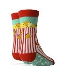 Oooh Yeah Socks ! - Kids Crew -Box O' Popcorn One Size
