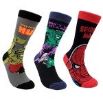 Funny Socks Men 6 Pairs Cool Hero Character Novelty Crew Dress Sock Wedding Groomsmen Socks Size 10-13