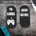 Do Not Disturb I'm Gaming Socks Men Gifts for Men,Fathers Day Dad Gifts From Daughter,Men Birthday Gifts for Teenage Boys,Dad,Husband