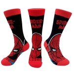 Funny Socks Men 6 Pairs Cool Hero Character Novelty Crew Dress Sock Wedding Groomsmen Socks Size 10-13