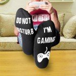 Do Not Disturb I'm Gaming Socks Men Gifts for Men,Fathers Day Dad Gifts From Daughter,Men Birthday Gifts for Teenage Boys,Dad,Husband