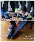 JAMES FIALLO Dress Socks for Men, Funny Funky Crazy Novelty Colorful Food Patterned Dress Socks, Pack of 12 Super Soft and Breathable Sock for Men M179-T1