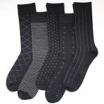 TOEJYJ Mens Fun Dress Socks, Pattern Funny Casual Socks Pack, Colorful Striped Cotton Novelty Socks Size 10-13 (S015)