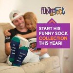 Funny Socks for Men - Men's Dress Socks with Dad Jokes and Stylish Patterns, Unique Gifts for Men Who Have Everything and Gifts for Dad from Daughter, Groomsmen Socks, Fun Socks for Men (DadSole)