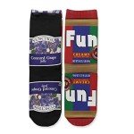 Function Socks Funny Food Kids Socks Youth (Peanut Butter and Jelly)