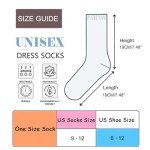 SIDIMELO 5 Pairs Funny Socks-Classic Cartoon Character Patterned Dress Socks for Adults Teens,Size 9-12