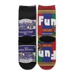 Function Socks Funny Food Kids Socks Youth (Peanut Butter and Jelly)