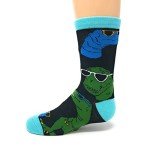 JYinstyle Kids Novelty Funny Dinosaur Crew Socks, Crazy Silly Cool Cotton Dress Socks for Boys and Girls, Future So Bright