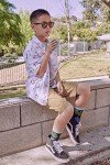 JYinstyle Kids Novelty Funny Dinosaur Crew Socks, Crazy Silly Cool Cotton Dress Socks for Boys and Girls, Future So Bright