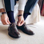SOCKS BOX Men’s Dress Socks With Gift Box Blue Patterned Premium Quality Bamboo Rayon Socks (5 Pairs+Gift Box)