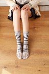 MarJunSep White Elephant Gifts for Adults Kids Funny Animal Paw Socks Silly Gag Gifts Christmas Stocking Stuffers (US, Alpha, One Size, Dinosaur Cat Tiger Leopard Eagle Dog Orange Cat Camel)