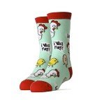 ooohyeah Kid's Novelty Cute Chicken Crew Socks, Funny Crazy Silly Cool Casual Dress Socks for Boy and Girl, Me First, Size 1-5