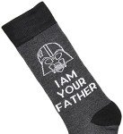 STAR WARS mens Single Crew Casual Sock, Black/Charcoal, 10 13 US