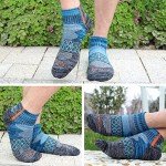 BIOAUM Men's Atheltic Socks Size 10-13 - 6 Pairs Cotton Quarter Socks for Running