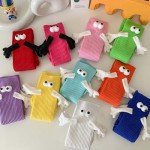 ARTSIM Holding Hands Socks Couple Kids Magnetic Hand in Hand Mid Tube Sock Funny 3D Doll Big Eye Design Gifts Socks Dark Green