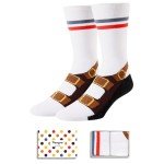 HAPPYPOP Socks for Men 2024, Novelty Socks That Look Like Shoes Sandals Feets, Silly Crazy Gag Gifts