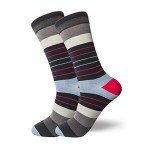 HHX YONLEE Mens Dress Socks Seamless Toe Funky Novelty Colorful Happy Cotton Patterned Sock Sizes 10-13