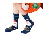 MarJunSep 12 Pairs Kids Christmas Socks Boys Girls Children Toddlers Funny Colorful Cute Cotton Holiday Socks Gifts (Christmas A, 3-5 Years)